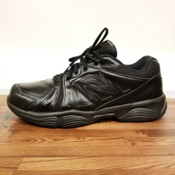 new balance mens black work shoes